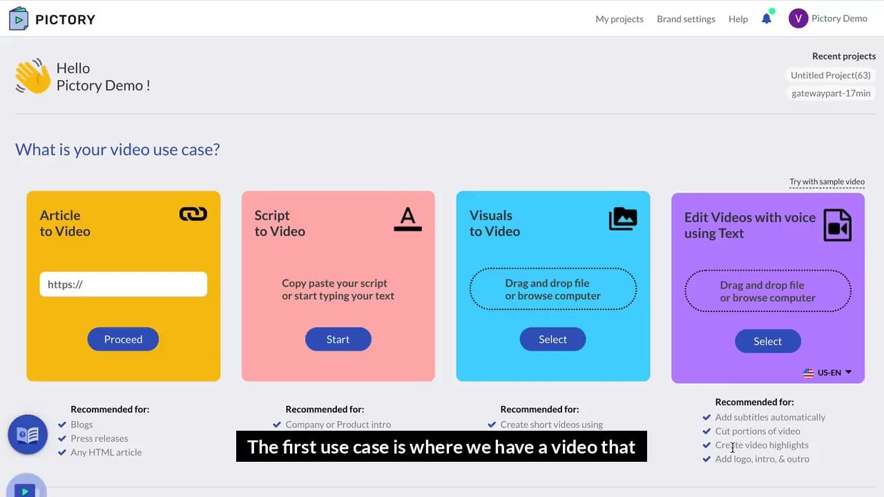 Pictory Full Demo
