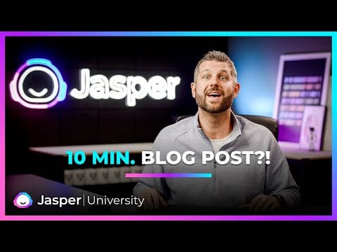 Can You Write a High-Quality Blog Post in 10 Min. with Jasper?!
