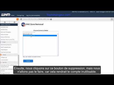Comment faire pour créer des zones DNS dans WHM ?