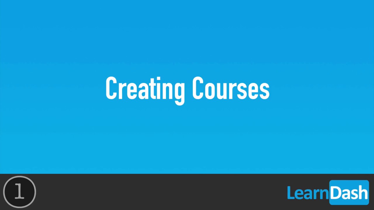 2  Creating Courses