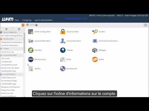 Se familiariser avec WHM - Webhost Manager