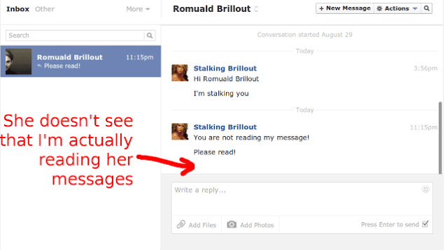 Facebook invisible