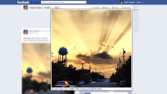 Photo zoom pour Facebook