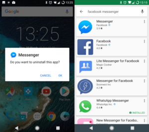 Desinstallation Messenger