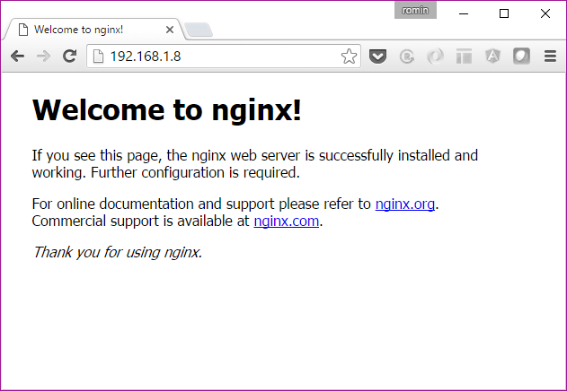 nginx connexion