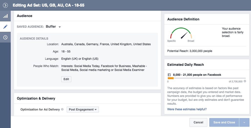 Facebook Ads Audience Targeting