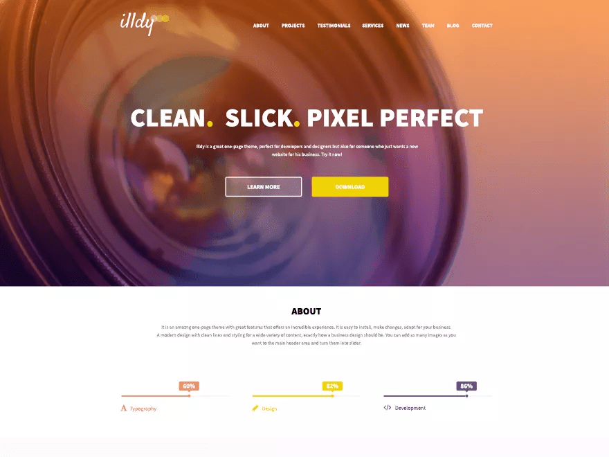 Illdy WordPress theme