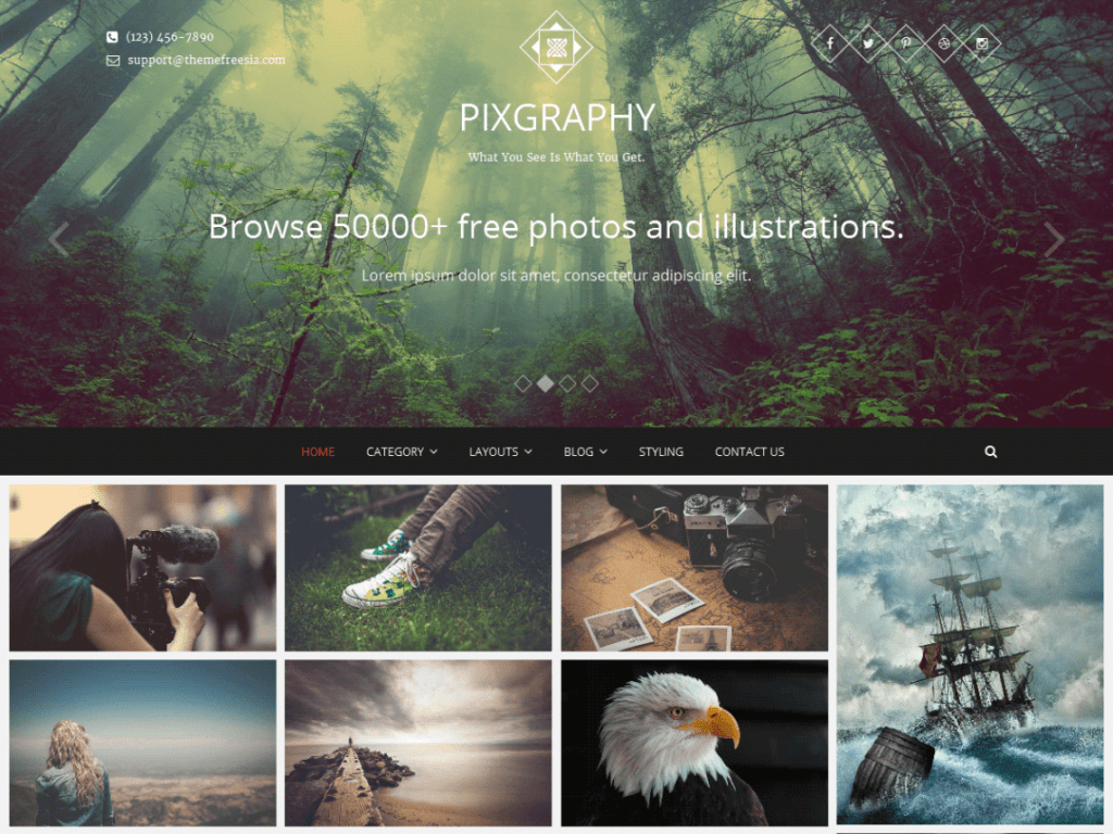 Pixgraphy Photography Theme