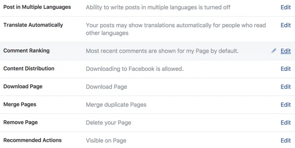 facebook business page general settings 3