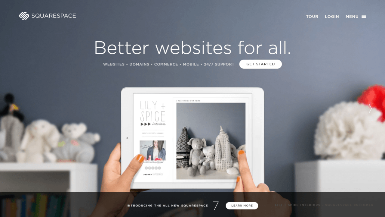 squarespace screen