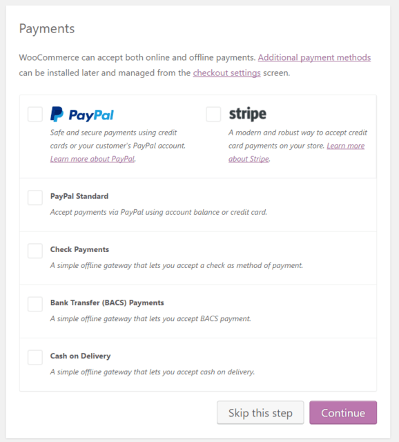woocommerce wizard 4 payments