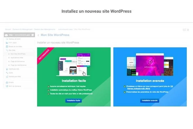 Installation WordPress en un clic