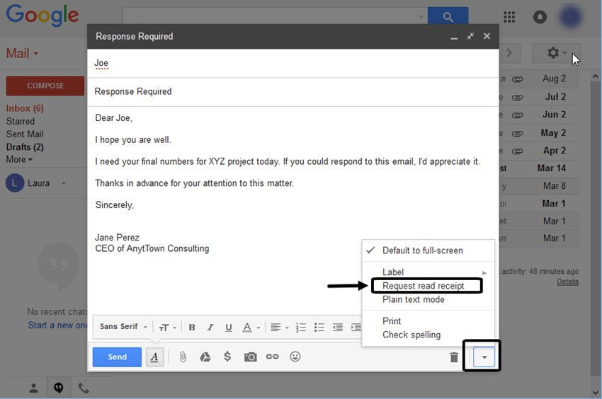 Comment savoir si un mail a été lu à partir de Gmail ?