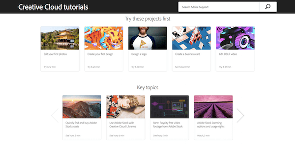 Creative Cloud Tutorials