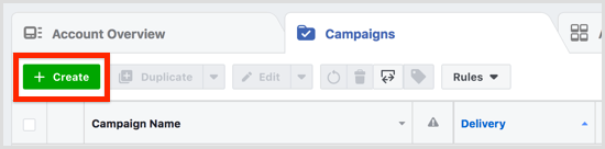 facebook create ad campaign 1