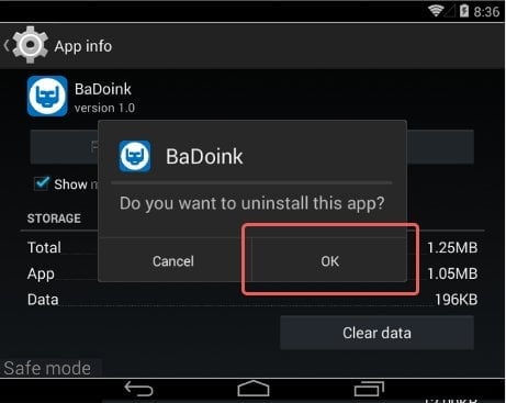 remove malicious app