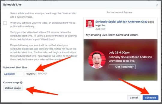 Cliquez sur Planifier
