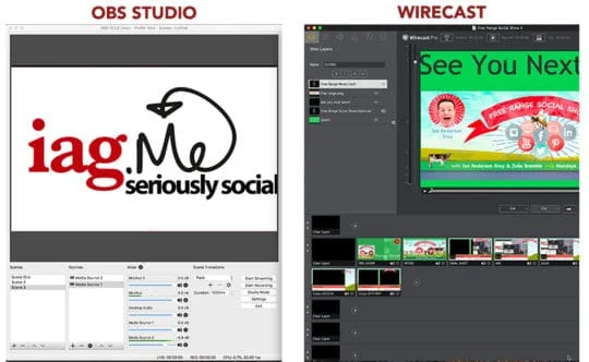 OBS studio et Wirecast