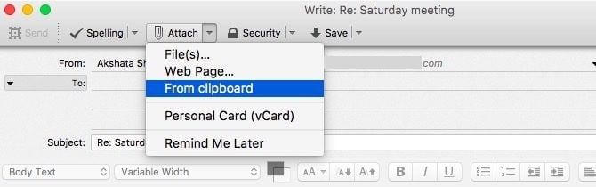 attach from clipboard