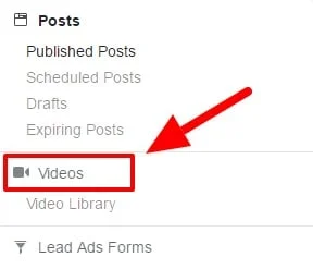 Cliquez ensuite sur Vidéo