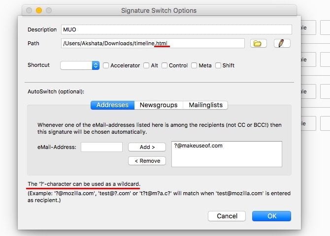 signature switch options