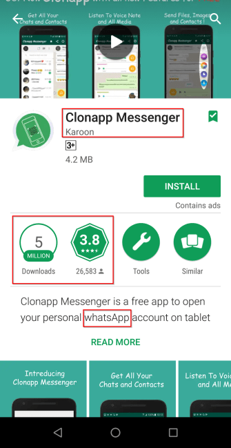 read the reviews of this fake app