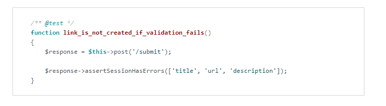 @test function link 1