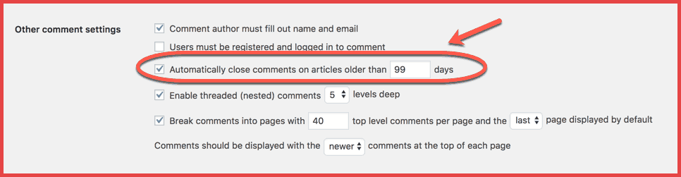 Comment désactiver commentaires publications WordPress