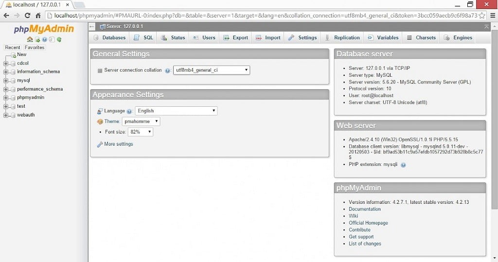 Création d'une base de donnée MySQL pour WordPress