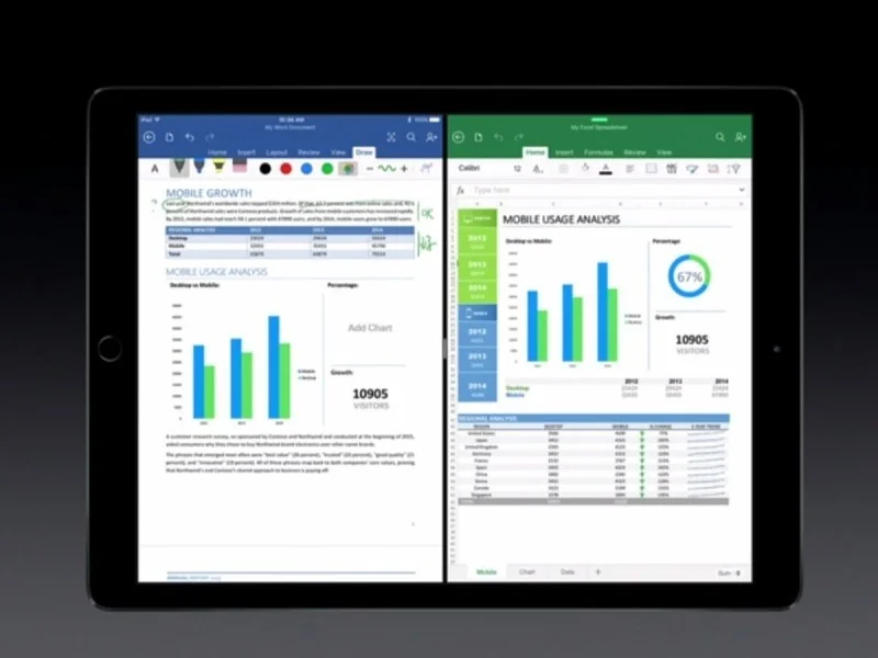 Microsoft Office pour iPad Pro