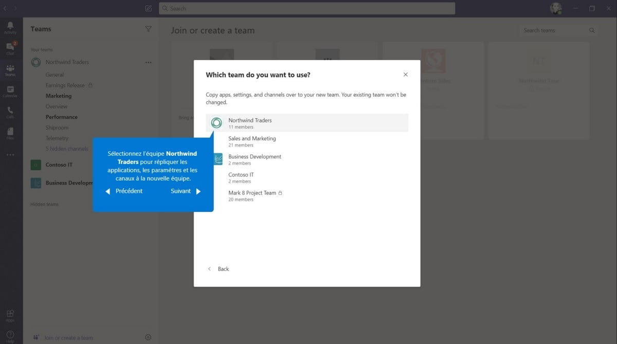 microsoft teams creer equipe etape4