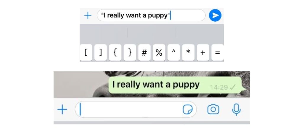 Comment écrire en gras sur WhatsApp