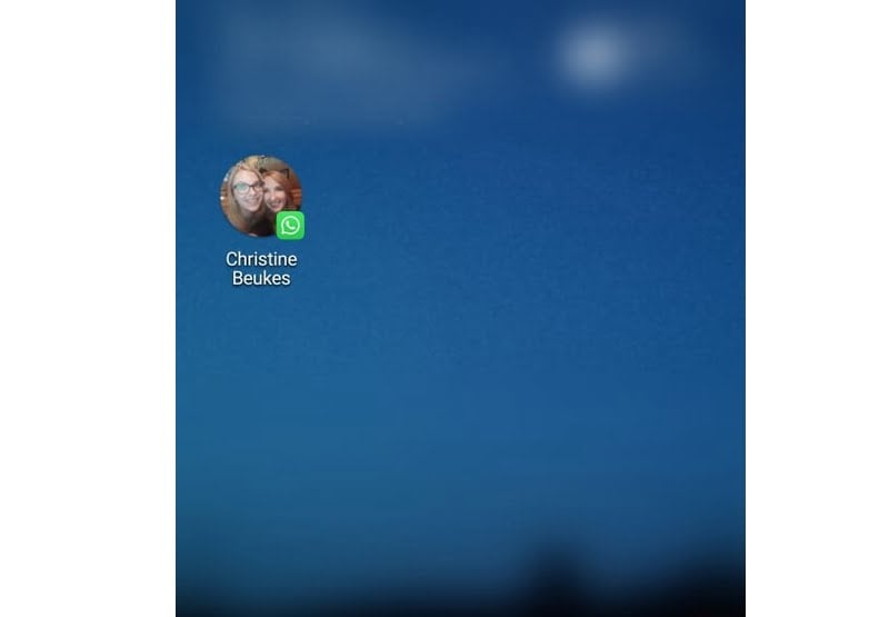 Raccourcis message sur page d,accueil