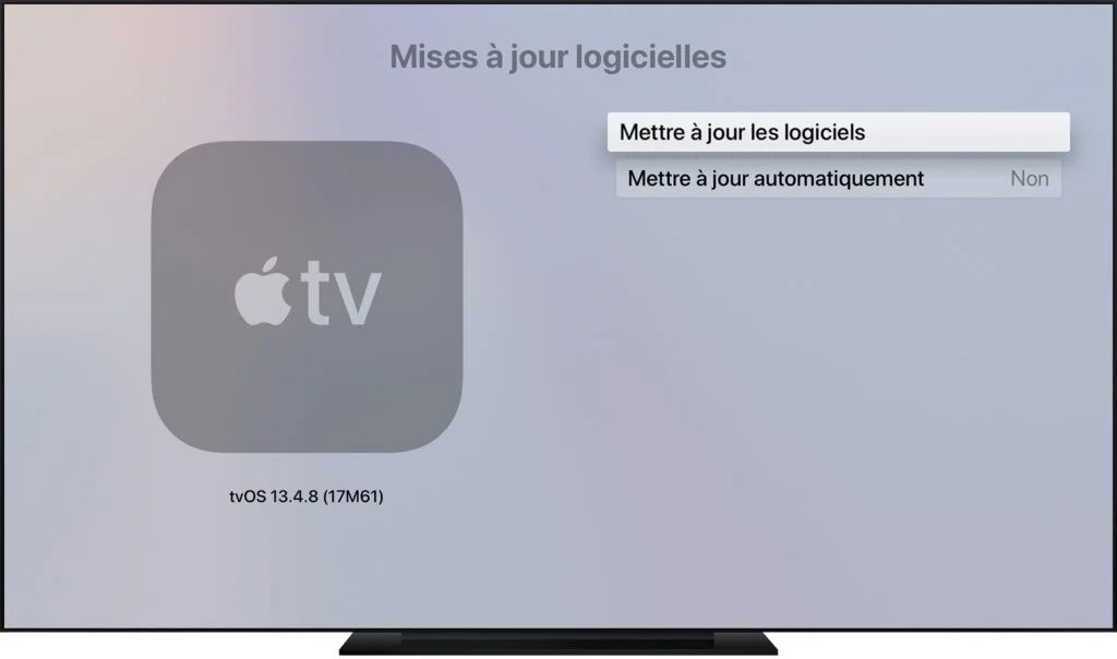 Mise à jour Apple TV