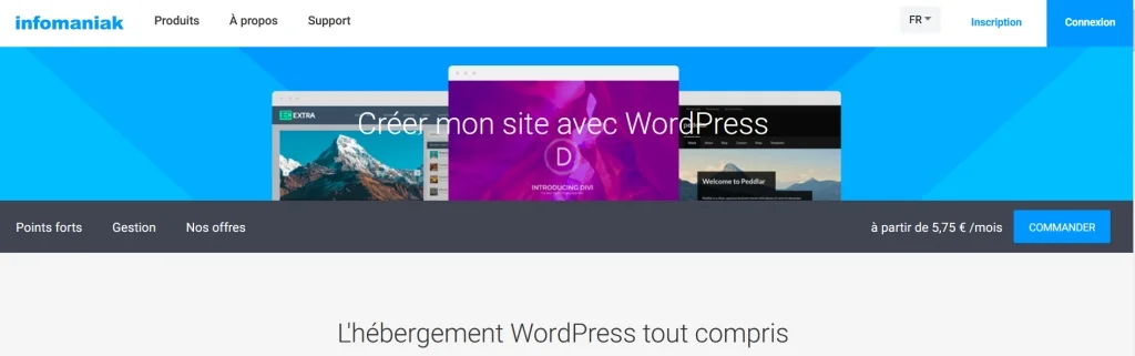 Allez sur le site d'Infomaniak
