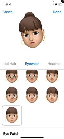 Définissez l'apparence de votre animoji