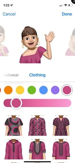 Ajouter des v^tements à votre Memoji