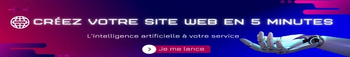 Créez votre site web avec l'intelligence artificielle en moins de 5 minutes