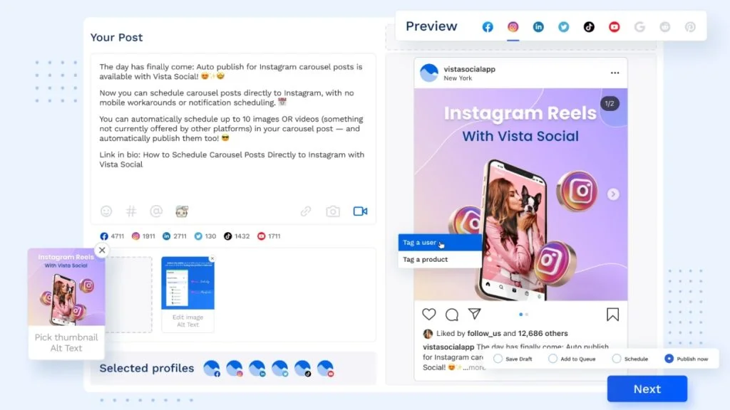  Vista Social, publication automatisé sur réseaux sociaux