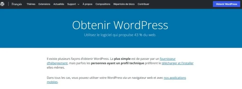 Télécharger WordPress